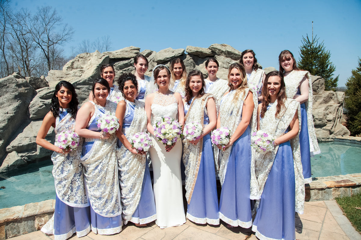 The Big Day with Amanda's Bridal Party!