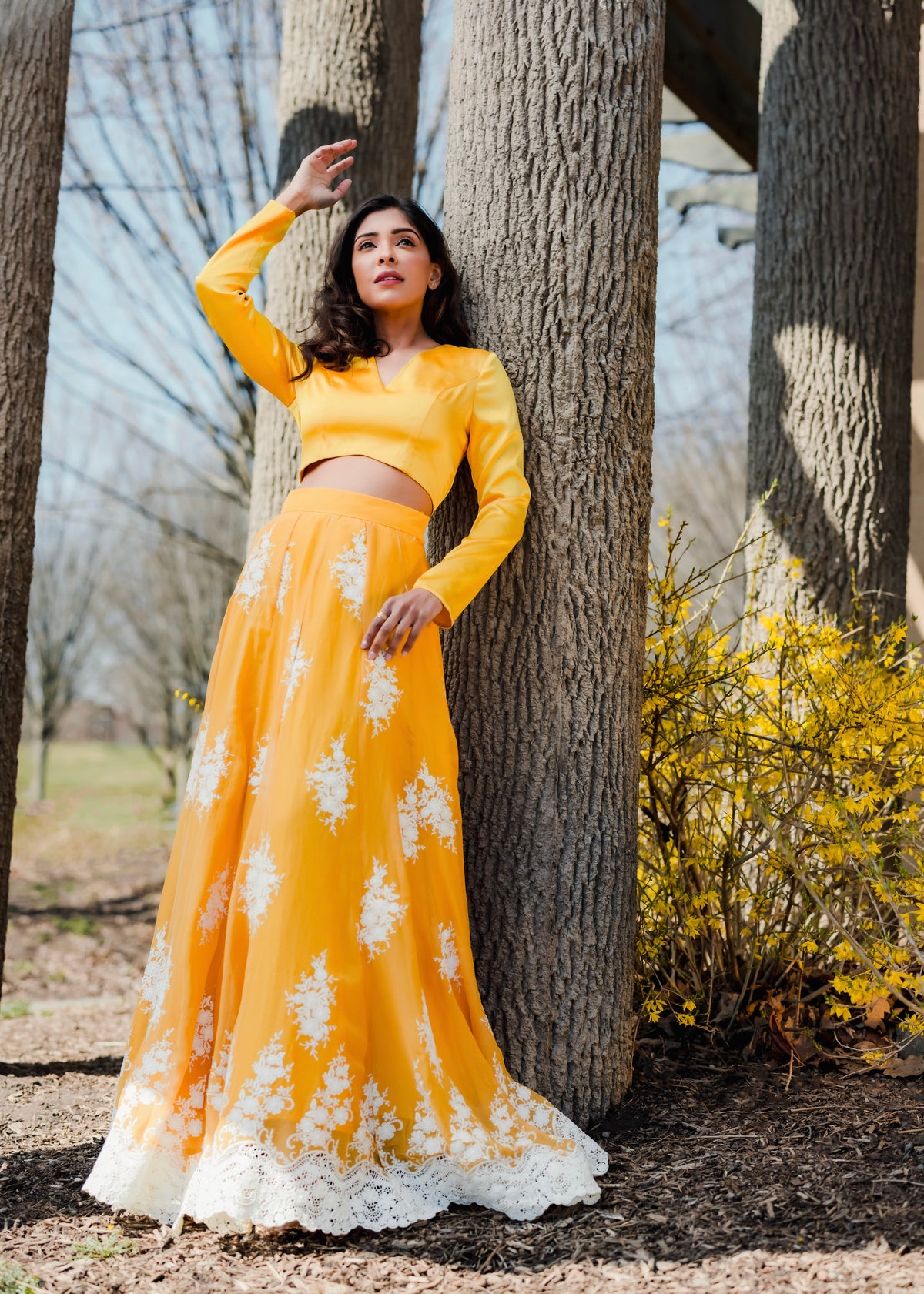 NIDA Diamond Back Top - Front View - Harleen Kaur - Indian Womenswear