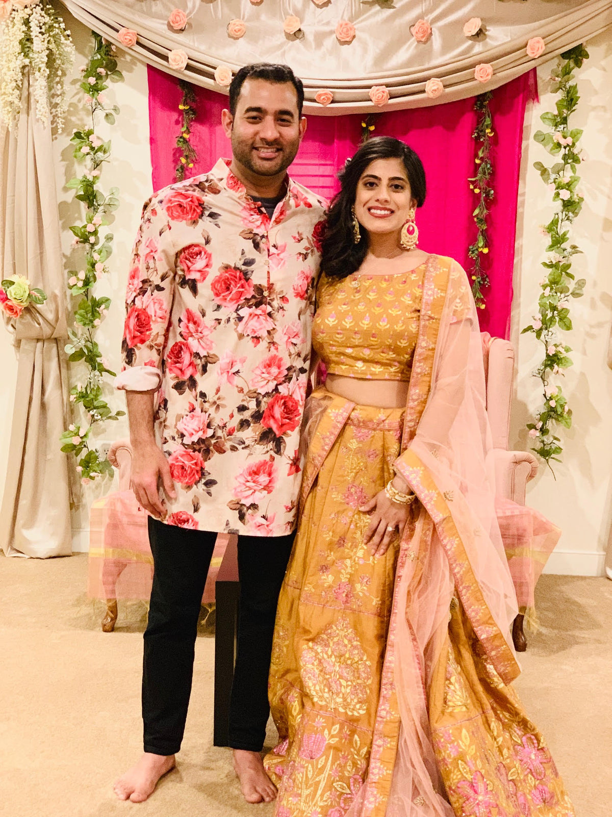 MANNY Kurta in Red Rose - HARLEEN KAUR Client Diaries