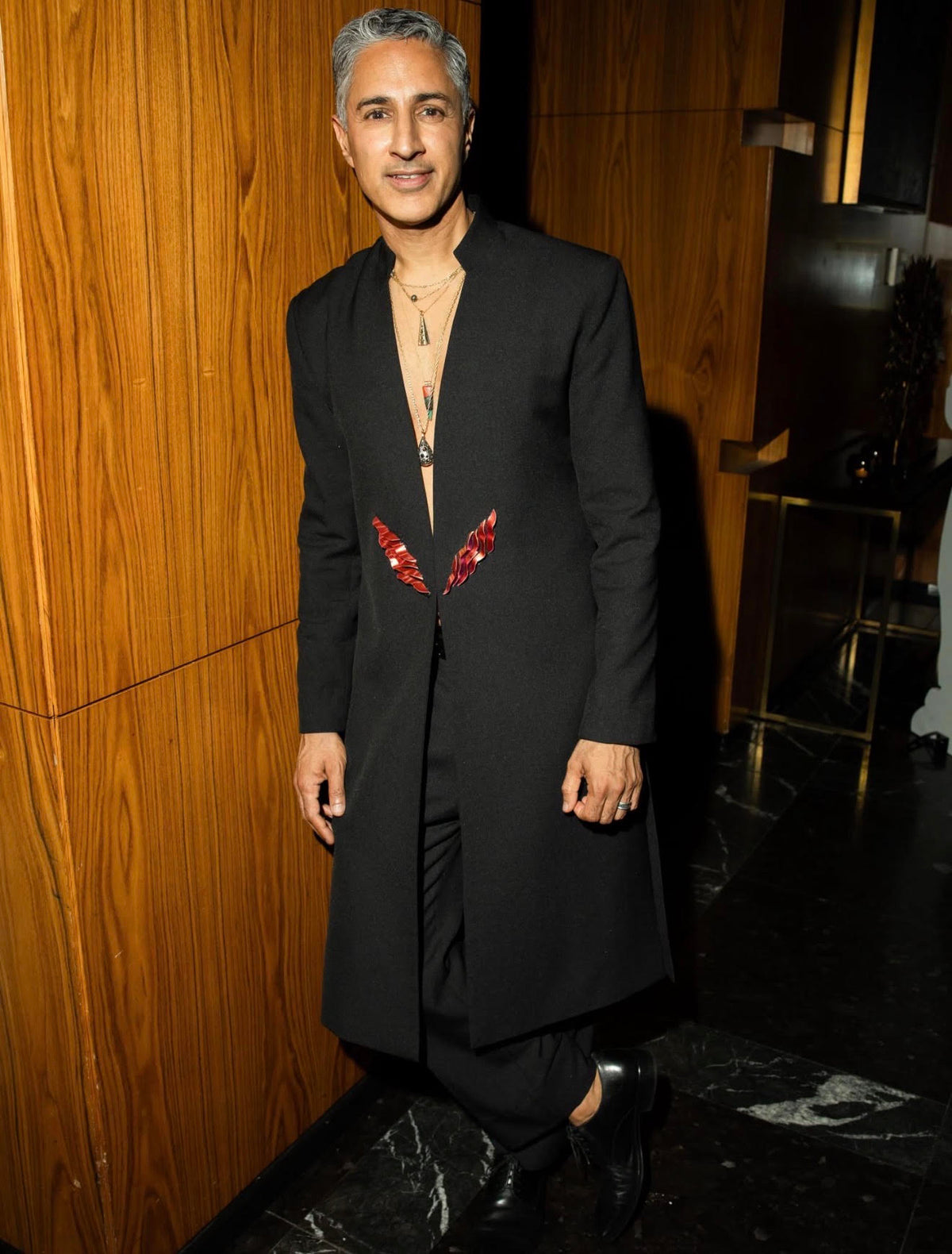 AULAKH Recycled Twill 3D-Printed Sherwani Jacket