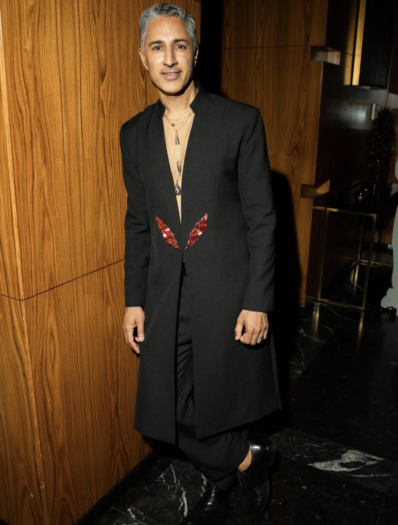 AULAKH Recycled Twill 3D-Printed Sherwani Jacket