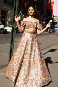 LAKSHMI Garden Sequin Lehenga Skirt