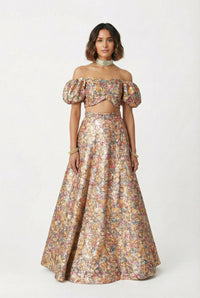 LAKSHMI Garden Sequin Lehenga Skirt