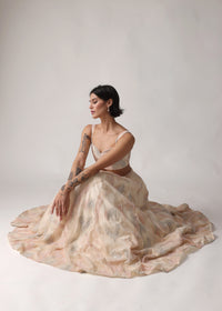 CHANDRIKA Nude Pastel Lehenga Set