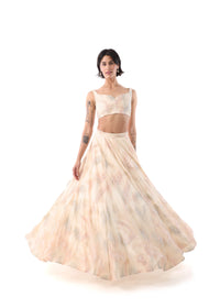 CHANDRIKA Nude Pastel Lehenga Set