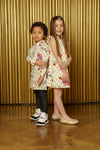 ANI Diamond Floral Kids Cotton Kurta - Side View - Harleen Kaur - Indian Childrenswear