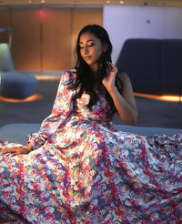KIANA Watercolor Floral Lehenga Skirt