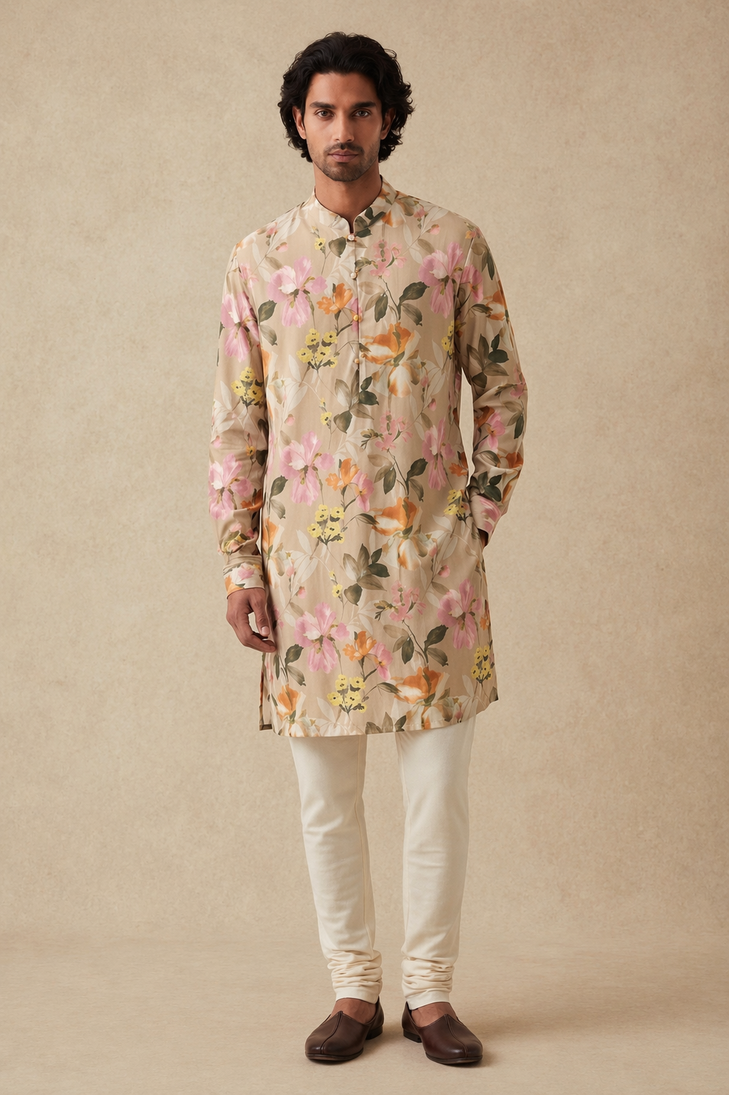 GINAL Falling Floral Kurta