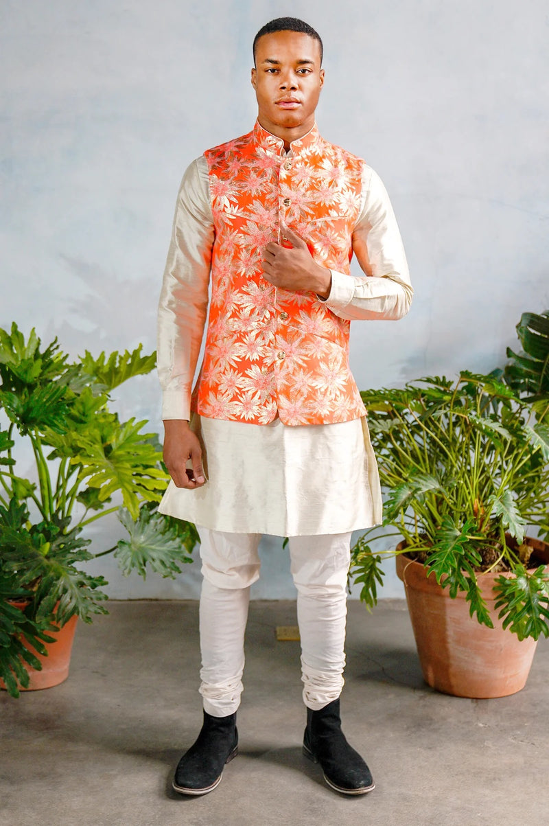 GUNEET Raw Silk Kurta