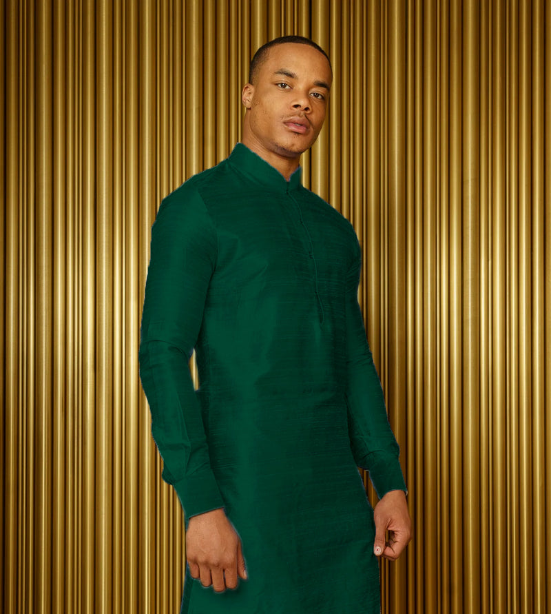 GUNEET Raw Silk Kurta