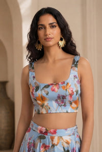 MIKA Floral Lehenga Top