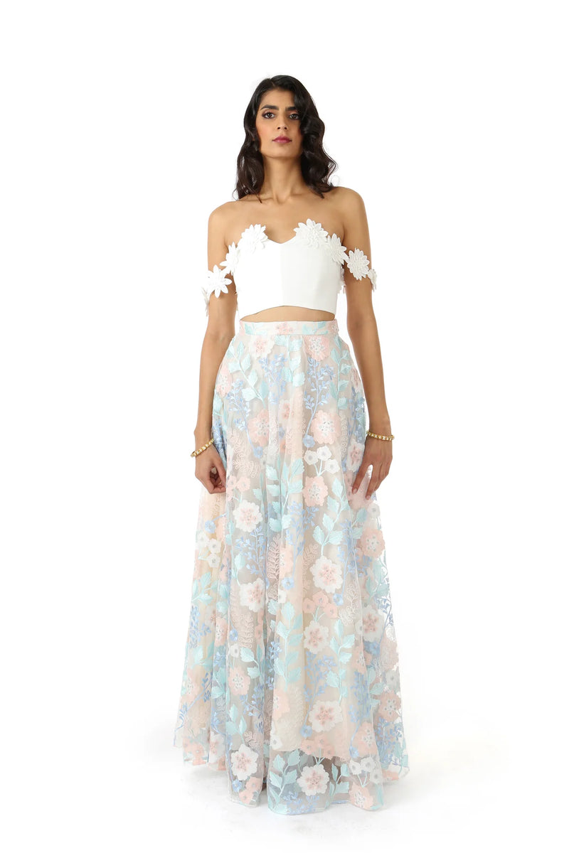 ANNA Floral Off-the-Shoulder Top (Ready-to-Ship)