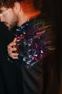 AMIR 3D Printed Open Sherwani Jacket