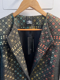 FARIA Black Geo Jacquard Indian Blazer (reFresh)