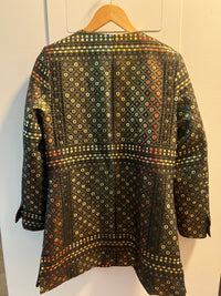 FARIA Black Geo Jacquard Indian Blazer (reFresh)