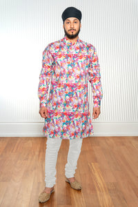 AMIN Watercolor Floral Kurta