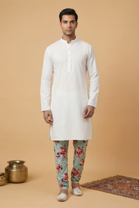 JEEVAN Marigold Floral Pant