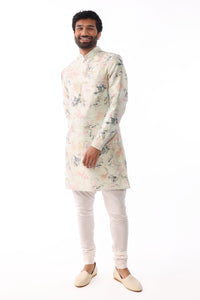 KENNY Mint Green Floral Kurta