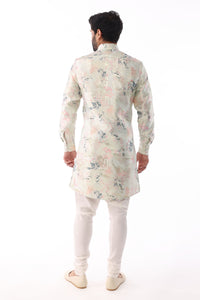 KENNY Mint Green Floral Kurta
