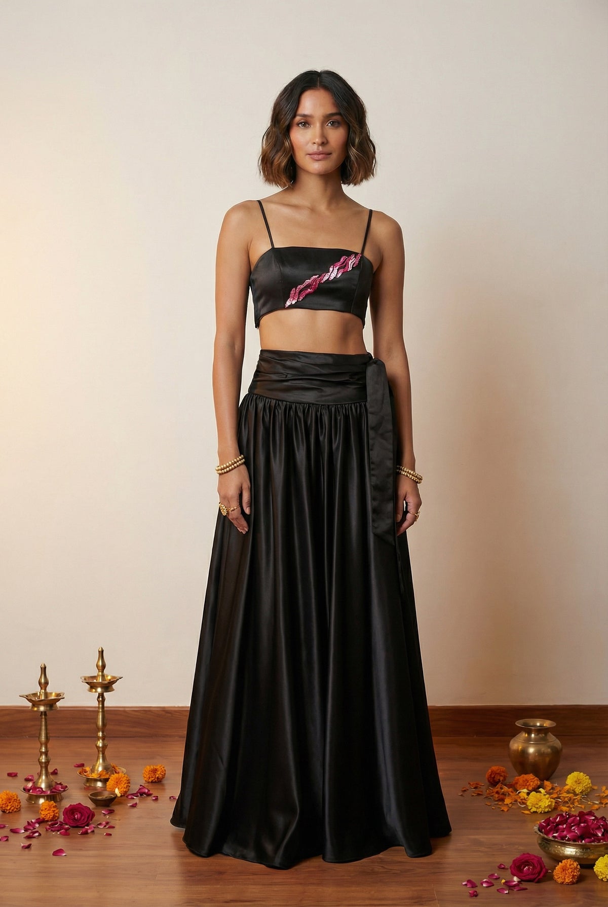 KIMAYA 3D Printed Lehenga Top