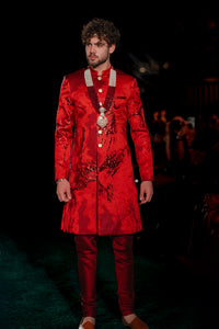 JOGAN Red Sherwani