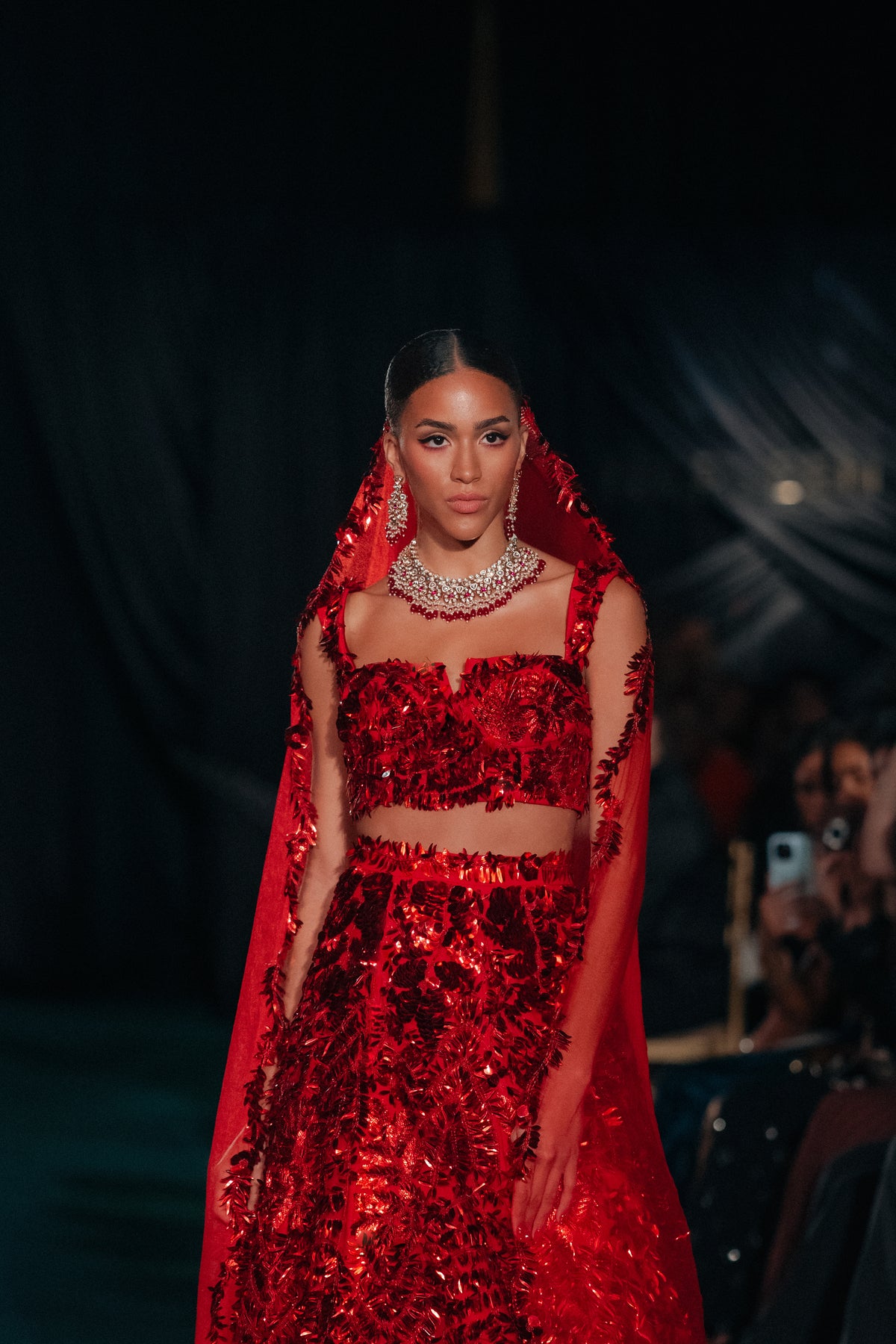 SAMIAH Red Bridal Lehenga Set