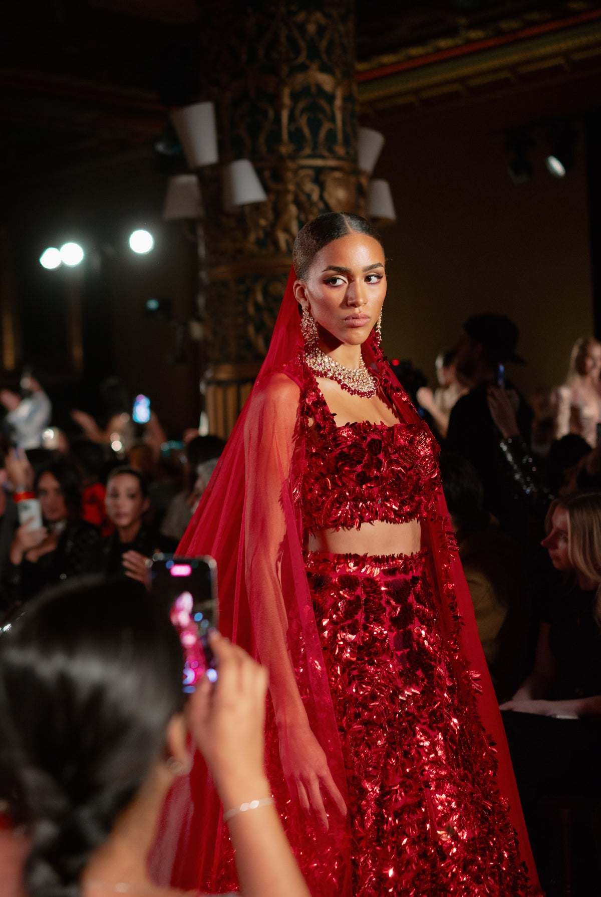 SAMIAH Red Bridal Lehenga Set