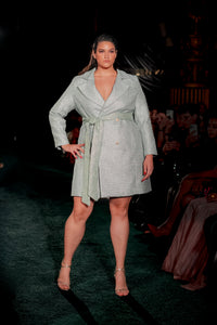 ALEXIA Blue Tweed Jacket Dress