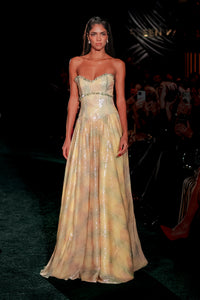 AYANA Strapless Yellow Dress