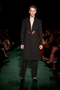 AULAKH Recycled Twill 3D-Printed Sherwani Jacket