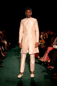 ADNAN Beige and Blush Sherwani Jacket