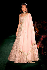 PIPPA Blush Pink Bridal Lehenga Set