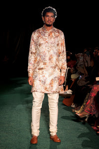 KENJI Gold Floral Kurta