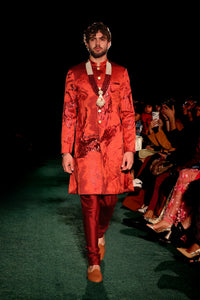 SANDEEP Raw Silk Churidar Pants