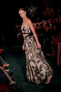 COLETTE Black Floral Lehenga Skirt