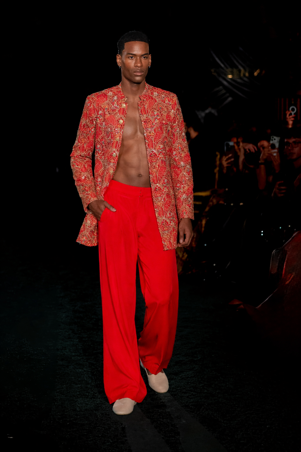 HARRY Silk Wide-leg Trousers