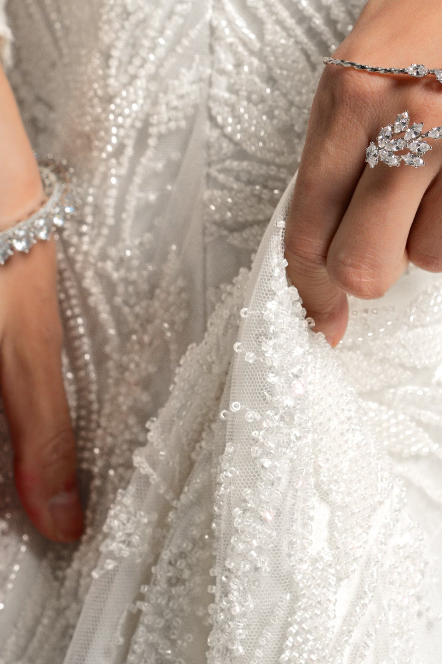 MARI White Bridal Lehenga Set