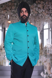 NAMRIT Recycled Pique Jodhpuri Jacket