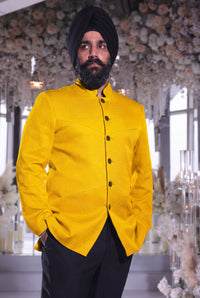 NAMRIT Recycled Pique Jodhpuri Jacket
