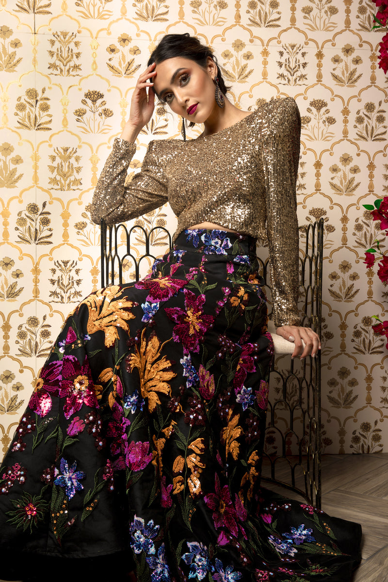 PALLAVI Floral Lehenga Skirt