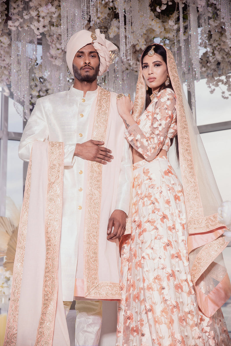 White and Gold Dupatta | Harleen Kaur HarleenKaur White and Gold Dupatta | Harleen Kaur HarleenKaur