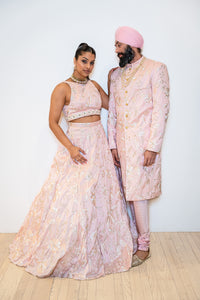 RAVEENA Pink Bridal Lehenga Set