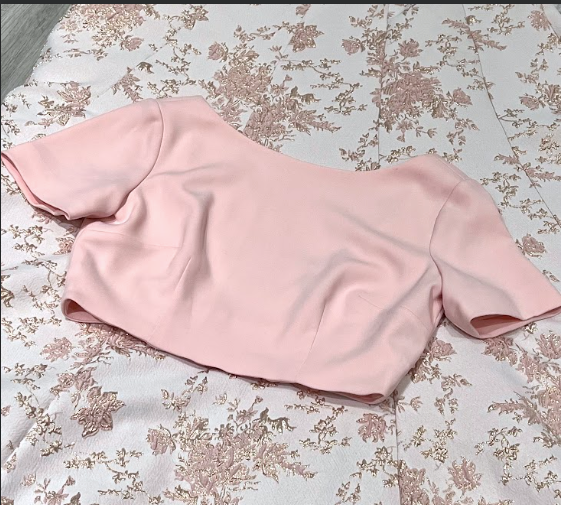 REENA Light Pink Short Sleeve Top (Ready-to-Ship)