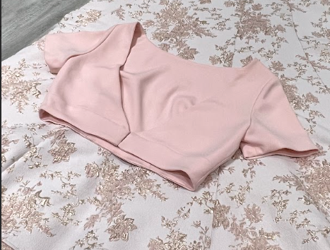 REENA Light Pink Short Sleeve Top (Ready-to-Ship)