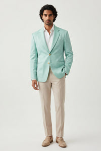 RICKY Recycled Cotton Textured Blazer