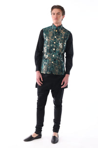 ROCKY Green and Gold Bandi Vest