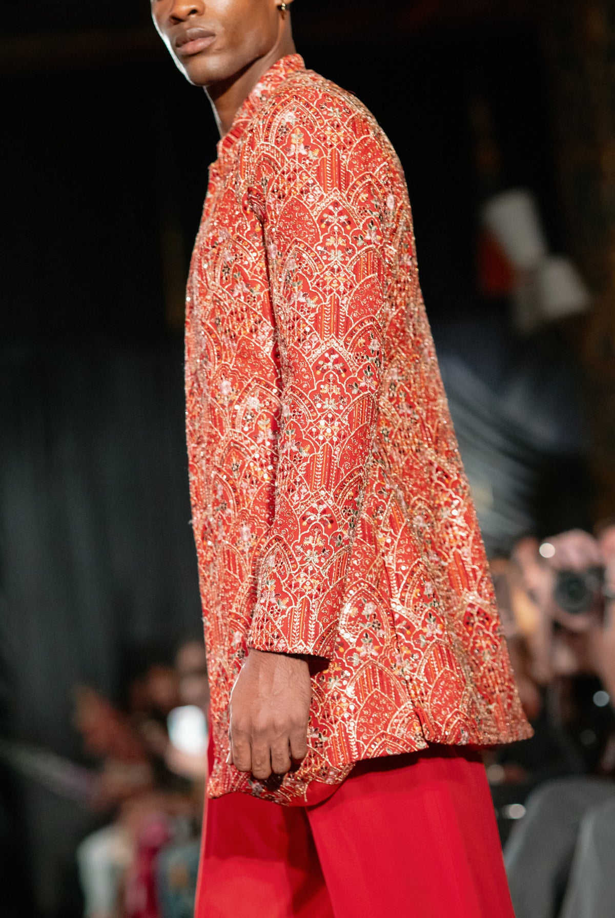 RAMON Red Embroidered Jacket