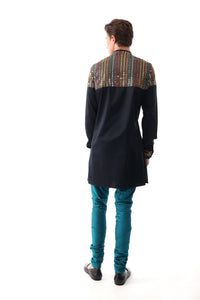 REMY Black Multicolor Kurta