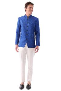 SALIM Cobalt Blue Jodhpuri Jacket