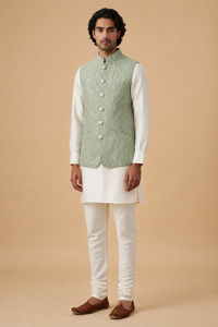SHAWN Jacquard Bandi Vest
